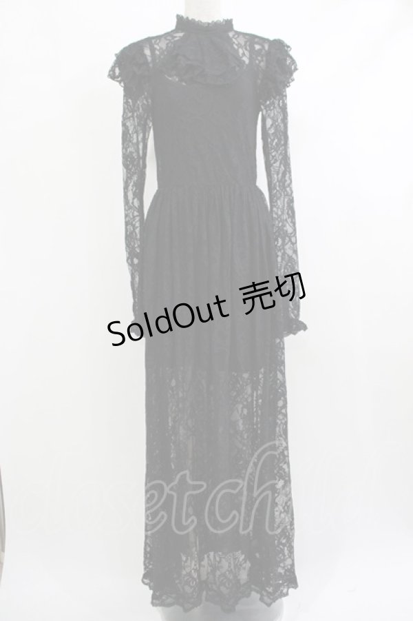 画像1: KILL STAR / Enmity Maxi Dress XS ブラック H-25-10-13-1016-SL-OP-KB-ZH (1)