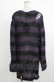 画像3: KILL STAR / Graph Knit Sweater S ブラック×パープル H-25-10-13-1018-SL-TO-KB-ZY (3)