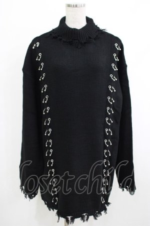 画像: KILL STAR / Daith Knit Sweater XS ブラック H-25-10-13-1023-SL-TO-KB-ZH
