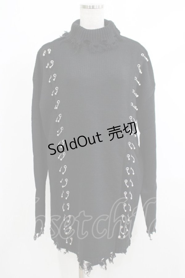 画像1: KILL STAR / Daith Knit Sweater XS ブラック H-25-10-13-1026-SL-TO-KB-ZH (1)
