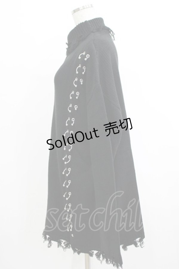 画像2: KILL STAR / Daith Knit Sweater XS ブラック H-25-10-13-1026-SL-TO-KB-ZH (2)