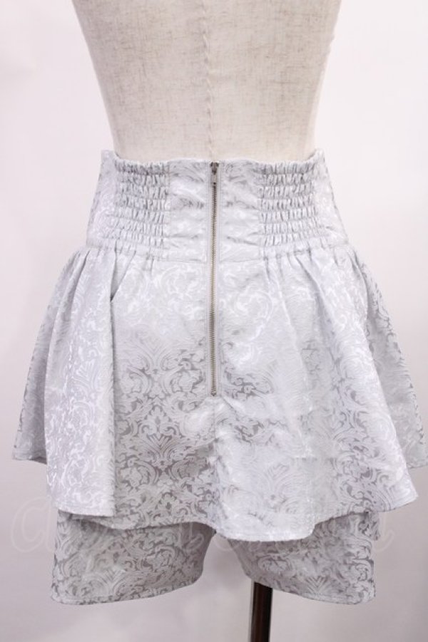 画像2: Ank Rouge / ハートベルトジャガードスカパン M ブルー H-25-10-13-013-CA-SK-NS-ZH (2)