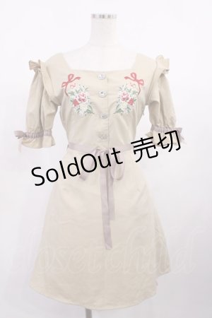 画像: Swankiss / TS flower bouquet O/P Free ベージュ H-25-10-13-002-CA-OP-NS-ZH