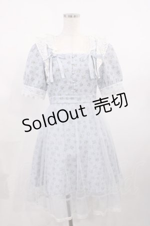 画像: Swankiss / スクエアネックシースルーワンピース Free サックス H-25-10-13-003-CA-OP-NS-ZH