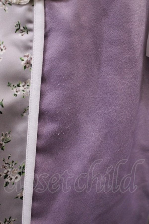 画像3: axes femme POETIQUE / チャイナボタンバイカラーブラウス M オフ/ラベンダー H-25-10-13-030-AX-BL-NS-ZH (3)