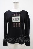 画像1: Jane Marple / ラングドシャショコラのロングスリーブTシャツ  黒 H-25-10-14-1035-JM-TO-KB-ZH (1)