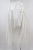画像2: Ozz Croce / レイヤード風プリント刺繍サルエルパンツ  白 H-25-10-14-1005-OO-PA-KB-ZH (2)