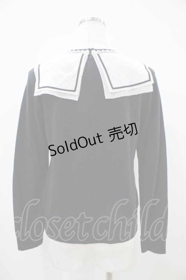 画像2: Jane Marple / スクエアカラースウェットトップス  黒 H-25-10-14-1038-JM-TO-KB-ZH (2)