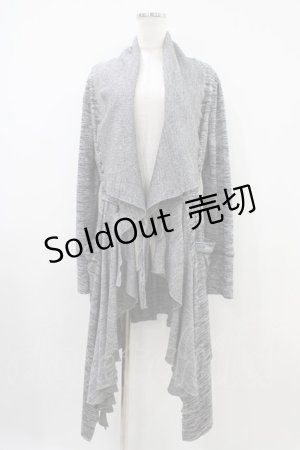 画像: Rozen Kavalier / 羽根刺繍ロングカーディガン  グレー H-25-10-14-1042-OO-TO-KB-ZH