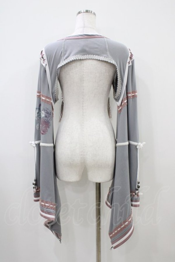 画像2: Ozz oneste / 流水羽衣天女振り袖ボレロ  グレー H-25-10-14-1044-OO-TO-KB-ZH (2)