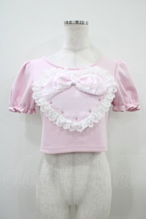 画像: AVENCHUMU / Love heart's cake puff t-shirt  ピンク H-25-10-14-1048-LO-TO-KB-ZH
