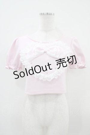 画像: AVENCHUMU / Love heart's cake puff t-shirt  ピンク H-25-10-14-1048-LO-TO-KB-ZH