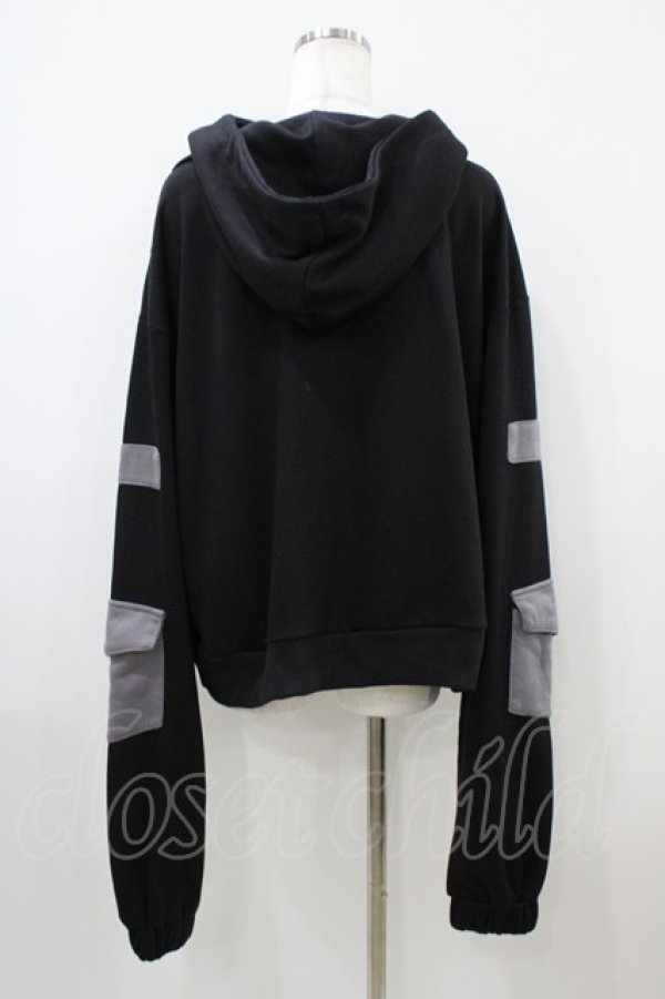 画像2: Drug Honey / ハイネックプルパーカー  黒 H-25-10-14-1056-PU-TO-KB-ZH (2)