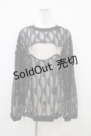 画像: REFLEM / セパレートレースニット  ブラック H-25-10-14-1060-PU-TO-KB-ZH