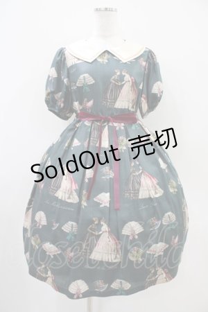 画像: Leur Getter / Brilliant Lady袖付ワンピース M ロイヤルグリーン H-25-10-14-1015-LU-OP-KB-ZH