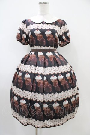 画像: Leur Getter / Lace Icing Cookie袖付ワンピース  ブラック H-25-10-14-1016-LU-OP-KB-ZH