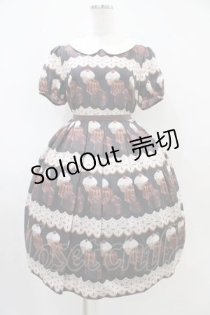 画像: Leur Getter / Lace Icing Cookie袖付ワンピース  ブラック H-25-10-14-1016-LU-OP-KB-ZH