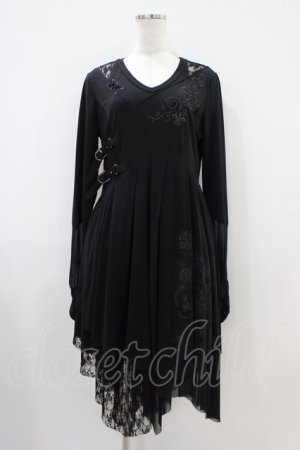画像: Rozen Kavalier / 異素材切替刺繍ワンピース  黒 H-25-10-14-1025-OO-OP-KB-ZH
