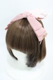 画像1: m petit by misako / NINA'sコラボ AM*NIリボンカチューシャ  ピンク H-25-10-15-001-LO-AC-NS-ZH (1)