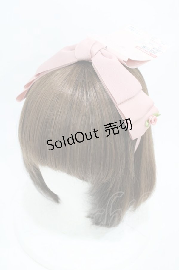画像1: m petit by misako / NINA'sコラボ AM*NIリボンカチューシャ  ピンク H-25-10-15-001-LO-AC-NS-ZH (1)