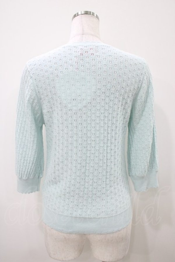 画像2: BABY,THE STARS SHINE BRIGHT / Sucre透かし編みカーディガン Free ミント H-25-10-15-056-BA-TO-NS-ZH (2)