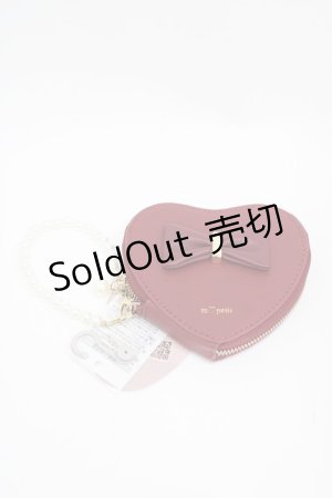 画像: m petit by misako / AMハートガタミニコイン  レッド H-25-10-15-008-LO-ZA-NS-ZH