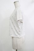 画像2: evelyn / ハート刺繍Tシャツ  オフ H-25-10-15-1036-LO-TS-NS-ZH (2)