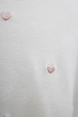 画像4: evelyn / ハート刺繍Tシャツ  オフ H-25-10-15-1036-LO-TS-NS-ZH (4)