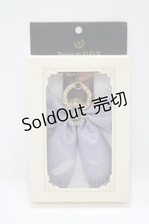 画像: Maison de FLEUR / ビジューリボンスマホリング  ラベンダー H-25-10-15-1048-LO-ZA-NS-ZH