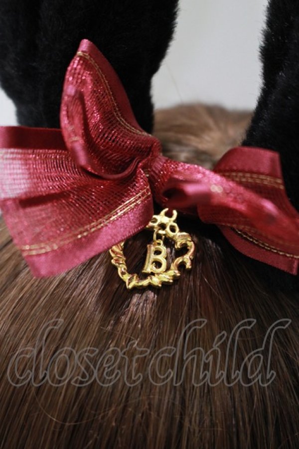 画像2: BABY,THE STARS SHINE BRIGHT / うさみみファーカチューシャ  ブラック H-25-10-15-1060-BA-AC-NS-ZH (2)