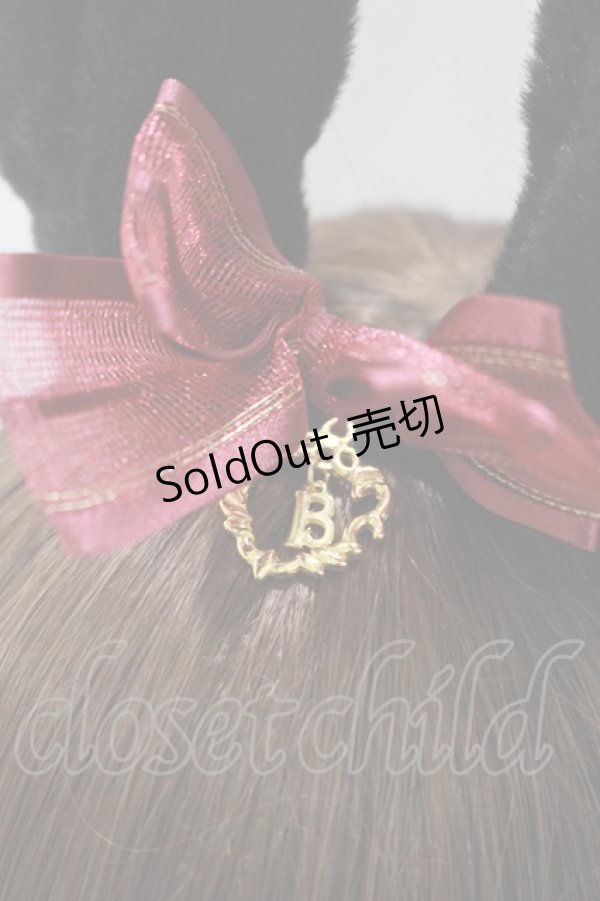 画像2: BABY,THE STARS SHINE BRIGHT / うさみみファーカチューシャ  ブラック H-25-10-15-1060-BA-AC-NS-ZH (2)