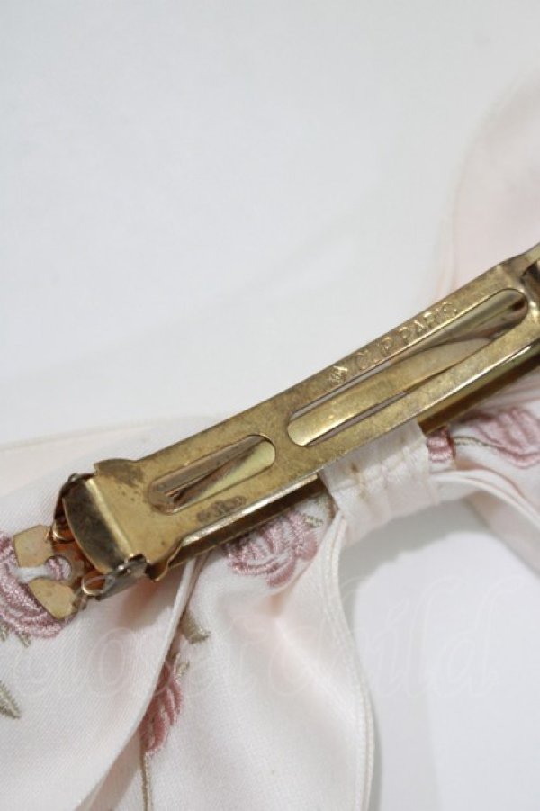 画像4: Maison de FLEUR / リボンバレッタ  ピンク H-25-10-15-1065-LO-AC-NS-ZH (4)