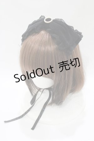 画像: Amavel / ベロアリボンスリーピン  ブラック H-25-10-15-1068-CA-AC-NS-ZH