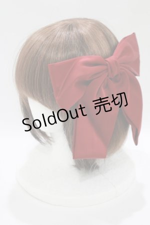 画像: DearMyLove / ヒロインビッグリボンバレッタ  レッド H-25-10-15-1069-EL-AC-NS-ZH