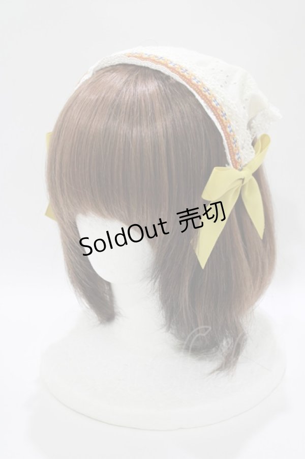 画像1: Amavel / お花畑のマトリョーシカカチューシャ  イエロー H-25-10-15-1070-CA-AC-NS-ZH (1)