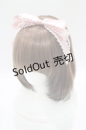 画像: Amavel / フリルリボンカチューシャ  ピンク H-25-10-15-1071-CA-AC-NS-ZH