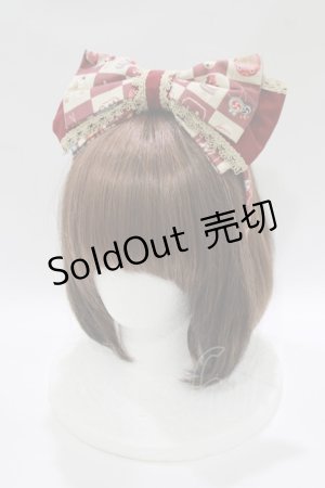 画像: metamorphose / すずめのおはじき遊びリボンカチューシャ  えんじ H-25-10-15-1074-ME-AC-NS-ZH