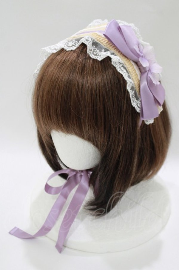 画像1: Amavel / あじさいと雨露のヘッドドレス  ラベンダー H-25-10-15-1075-CA-AC-NS-ZH (1)