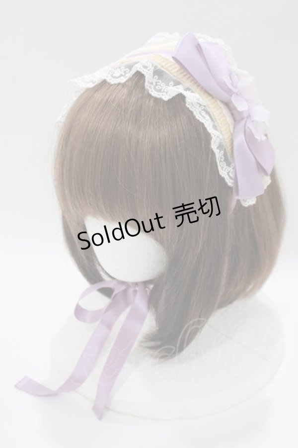 画像1: Amavel / あじさいと雨露のヘッドドレス  ラベンダー H-25-10-15-1075-CA-AC-NS-ZH (1)