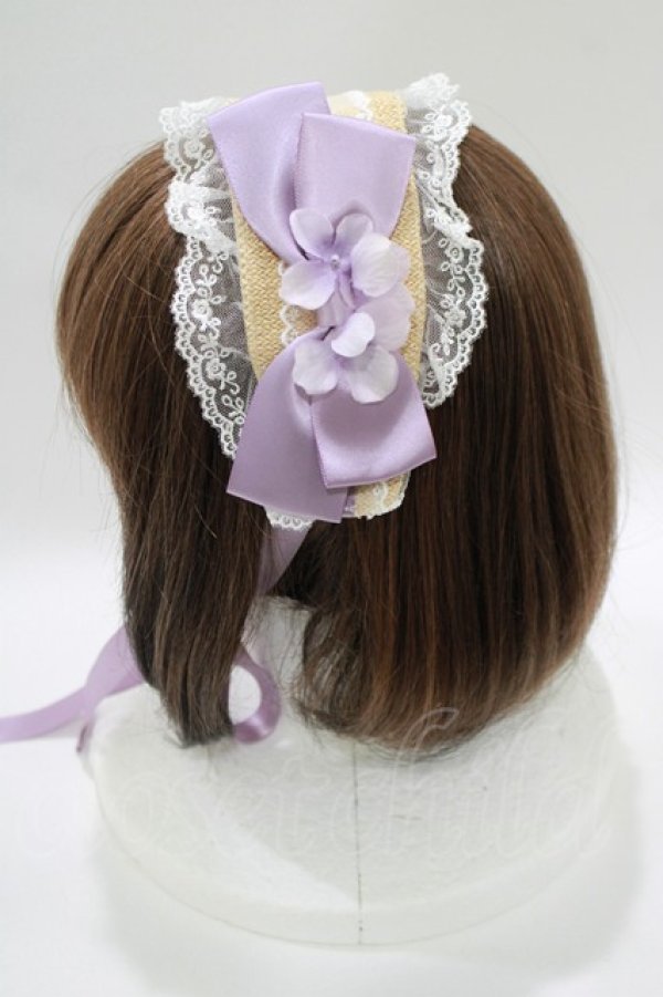 画像2: Amavel / あじさいと雨露のヘッドドレス  ラベンダー H-25-10-15-1075-CA-AC-NS-ZH (2)