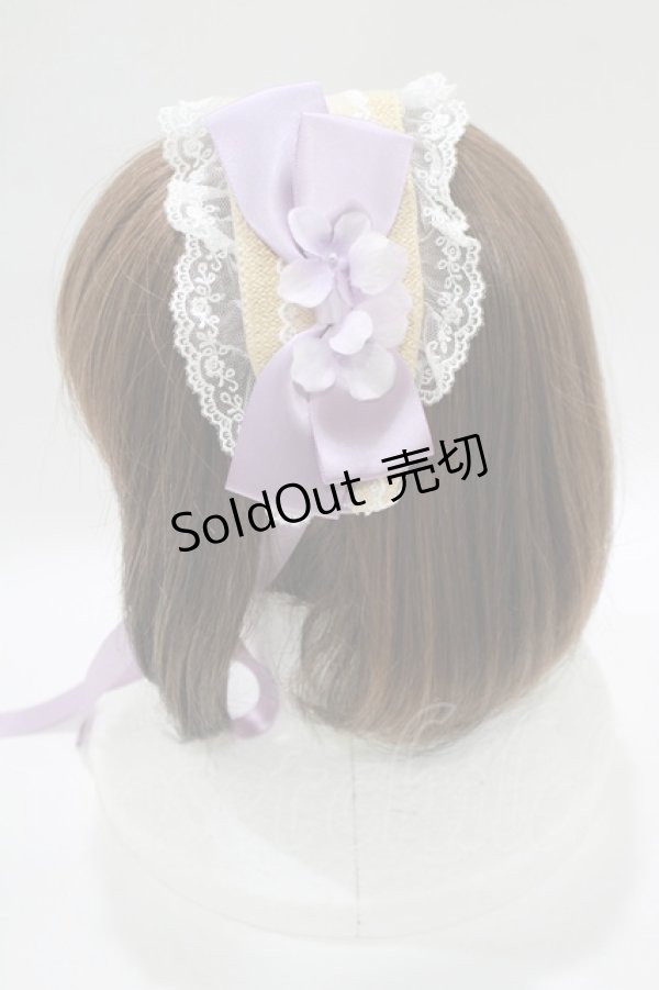 画像2: Amavel / あじさいと雨露のヘッドドレス  ラベンダー H-25-10-15-1075-CA-AC-NS-ZH (2)