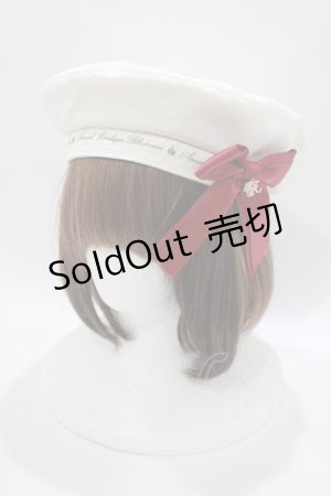 画像: Amavel / リボン付ベレー  アイボリー H-25-10-15-1076-CA-AC-NS-ZH