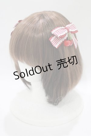 画像: Amavel / ギンガムチェリーリボンクリップ   H-25-10-15-1085-CA-AC-NS-ZH