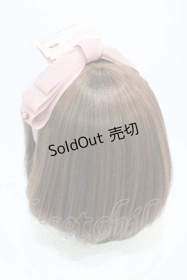 画像2: m petit by misako / NINA'sコラボ AM*NIリボンカチューシャ  ピンク H-25-10-15-001-LO-AC-NS-ZH (2)