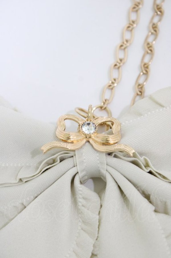 画像2: m petit by misako / AMリボンBGC  アイボリー H-25-10-15-012-LO-ZA-NS-ZH (2)