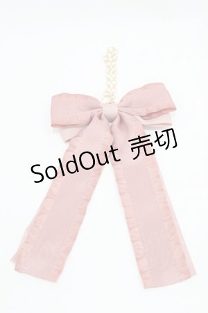 画像: ｍ petit by misako / AMリボンBGC  ピンク H-25-10-15-013-0-ZA-NS-ZH