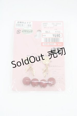 画像: m petit by misako / AMサクランボイヤリング  レッド H-25-10-15-014-LO-AC-NS-ZH