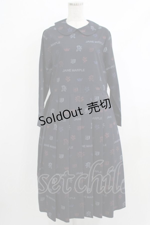 画像1: Jane Marple / Dormitory motifsドレス  ネイビー H-25-10-15-2002-JM-OP-KB-ZH (1)