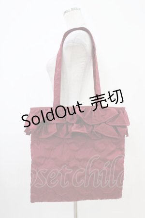 画像: m petit by misako / TT*AMフリルトート  レッド H-25-10-15-019-LO-BG-NS-ZH