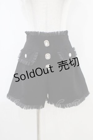 画像: Rojita / フラップポケットシアーフリルショートパンツ Free ブラック H-25-10-15-022-LO-PA-NS-ZH